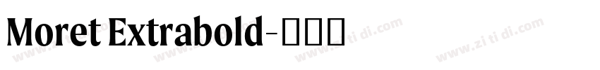 Moret Extrabold字体转换